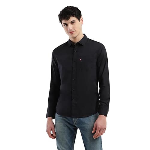 s1 Levi's Men's Solid Slim Fit Shirt