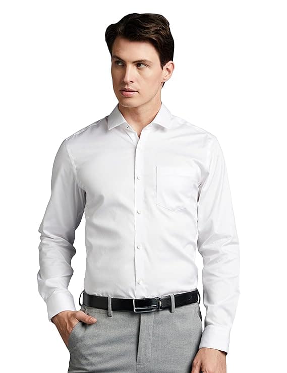 Symbol Premium Men’s Wrinkle-Resistant Regular Fit Cotton Formal Shirt