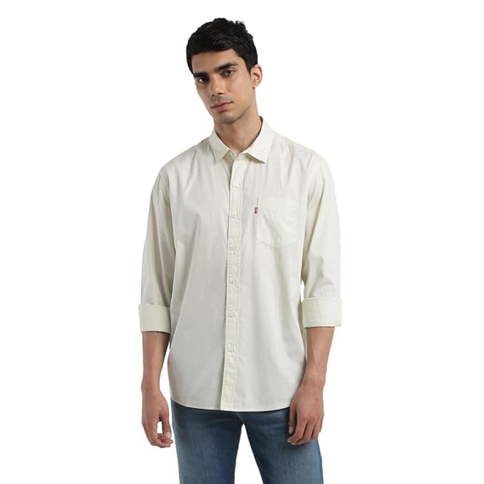 Levi's Men's Solid Slim Fit Shirt - Image 2